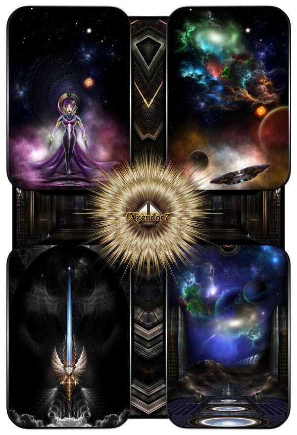 Xzendor7 Quadology Of Fractal Fantasy Art by xzendor7